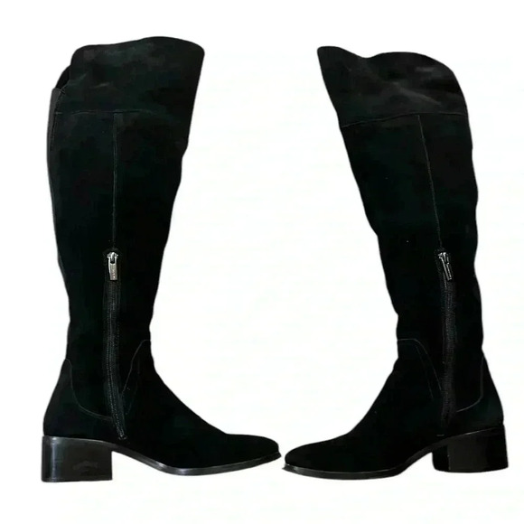 VINCE CAMUTO Kochelda Over the Knee Boot Black Suede Size 8 - Picture 7 of 11